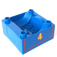 Duplo Train Cab / Tender Base with Bottom Tube, and Thomas & Friends Gordon #4 Print
