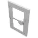 Door 1 x 3 x 4 with Glass