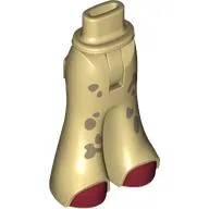 Minidoll Hips and Wide Pants with Dark Red Shoes, Dark Tan Stains print