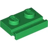 Plate Special 1 x 2 with Door Rail