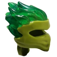 Wrap with Flames Trans-Green Pattern