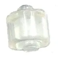 Pen Bead, Round Large, Curved Edges / Cylinder