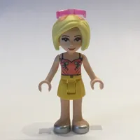 Roxy - Coral Top, Yellow Skirt, Sunglasses