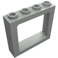 Window 1 x 4 x 3 Train with All Studs Hollow