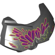 Large Figure Chest Cover, Armour Small with Magenta and Dark Purple Crystals Print