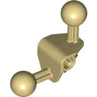 Large Figure Skeletal, Limb, Angular 90°, 4 x 4 x 2 with 2 Ball Joints, and Axle Hole