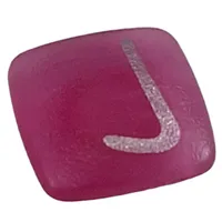 Clikits Icon, Square 2 x 2 Small with Pin and Silver 'J' Print