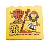 Brick 2 x 4 x 3 with 'LEGOLAND Deutschland Resort ÄGYPTEN EVENT 30. - 31. MÄRZ 2013' Print