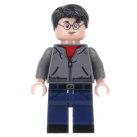 Harry Potter, Dark Bluish Gray Jacket over Red Shirt, Dark Blue Legs