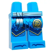 Hips and Dark Azure Legs with Metallic Blue Belt, Robes, Dark Blue/Gold Trim, Scales, Gold Symbol print