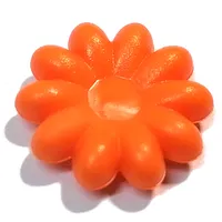Clikits Icon, Flower 2 x 2 Large, 10 Petals with Pin [Frosted]