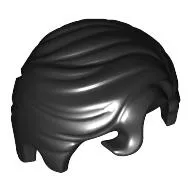 Hair Swept Right with Front Curl