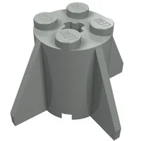 Brick Round 2 x 2 x 2 with Axle Hole and Fins