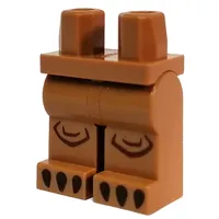 Hips with Reddish Brown Knees, Black Claws print, Blue Legs and Dark Brown Boots Pattern