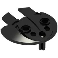 Large Figure Shield 5 x 5 with Dual Round Prongs