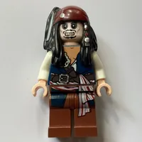 Captain Jack Sparrow with Skeleton Face - 3626c Head