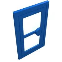 Door 1 x 3 x 4 with Glass