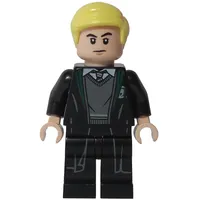 Draco Malfoy, Open Long Robes over Slytherin Sweater