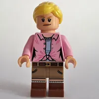 Ellie Sattler, Bright Pink Shirt, Ponytail