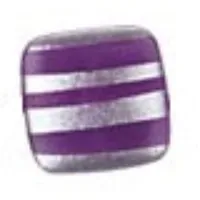 Clikits Icon, Square 2 x 2 Large with Pin, Silver Stripes Print