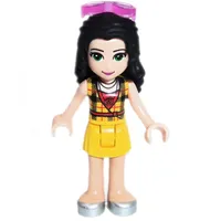 Vicky - Yellow Plaid Shirt, Yellow Skirt, Glasses