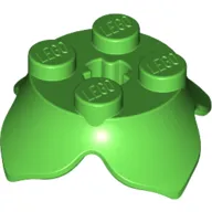 Plant, Leaves, Round 2 x 2 x 2/3 with + Axle Hole and 4 Leaf Extensions