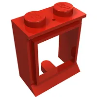 Window 1 x 2 x 2 Classic, Extended Lip, Solid Studs [no Glass]