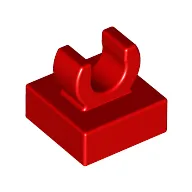 Tile Special 1 x 1 with Clip with Rounded Edges