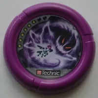 Large Figure Throwing Disk, Electro / Energy, 6 Pips, Whirlwind Creature Holding Bot Print