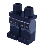 Hips with Dark Bluish Gray Legs and Black Boots Pattern, Black Coat, Gold Buttons print