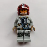 Sandspeeder Pilot, Dark Red Helmet