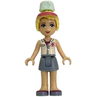 Stephanie - Lavender Blouse, Sand Green Skirt, Hat