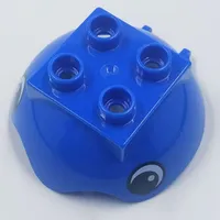 Duplo Ball Tube Cover Ring Hinged Top with Eyes Print