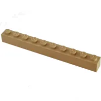 Modulex Brick 1 x 10 with M on Stud