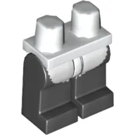 Hips and Black Legs with White Panda Suit Bottom Print