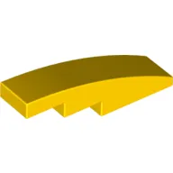 Slope Curved 4 x 1 No Studs [Stud Holder with Symmetric Ridges]