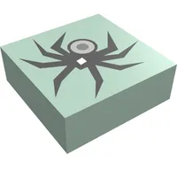 Tile 1 x 1 with Spider Print