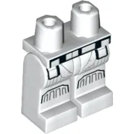 Hips and White Legs with Armor, Black Belt, and Knee Pads Print