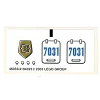 Sticker Sheet for Set 7031-1