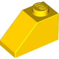 Slope 45° 2 x 1 with Bottom Pin