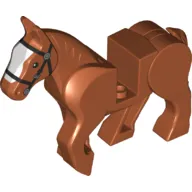 Animal, Horse, Moveable Legs with Black Bridle and Wide White Blaze Print