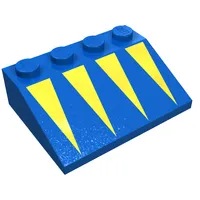 Slope 33° 3 x 4 with Yellow Triangles Print