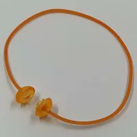 Clikits Cord, Jelly String, 170mm, with Trans-Flame Yellowish Orange Colored Caps