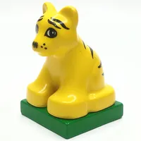 Duplo Animal Tiger Cub on Green Base