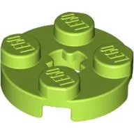 Plate Round 2 x 2 with Axle Hole Type 1 (+ Opening)