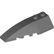 Brick Wedged, Curved 6 x 2 Left, Inner Ridges