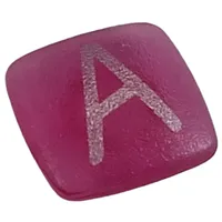 Clikits Icon, Square 2 x 2 Small with Pin and Silver 'A' Print