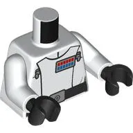 Torso, Imperial Officer Uniform, Director, Black Belt, Blue/Red Rank Indicator print, White Arms, Light Nougat Hands