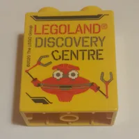 Duplo Brick 1 x 2 x 2 with Bottom Tube with 'LEGOLAND DISCOVERY CENTRE', '2020', and Robot Print