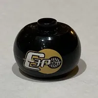 Pen Bead, Round Orb with 'C-3PO' Print